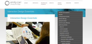 curriculum development for Emily Carr University of Art + Design
